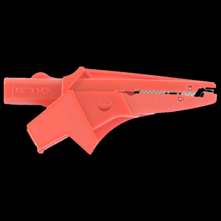 Krokodilbekklem rood