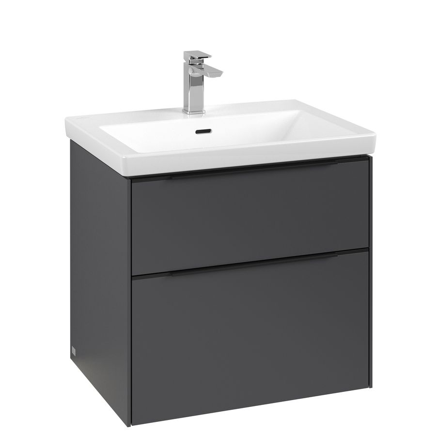 Wastafelonderkast Subway 3.0 622x576x478mm Graphite C576L1VR