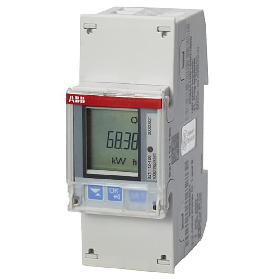 Elektriciteitsmeter 1 fase direct 65A 230V AC klasse B