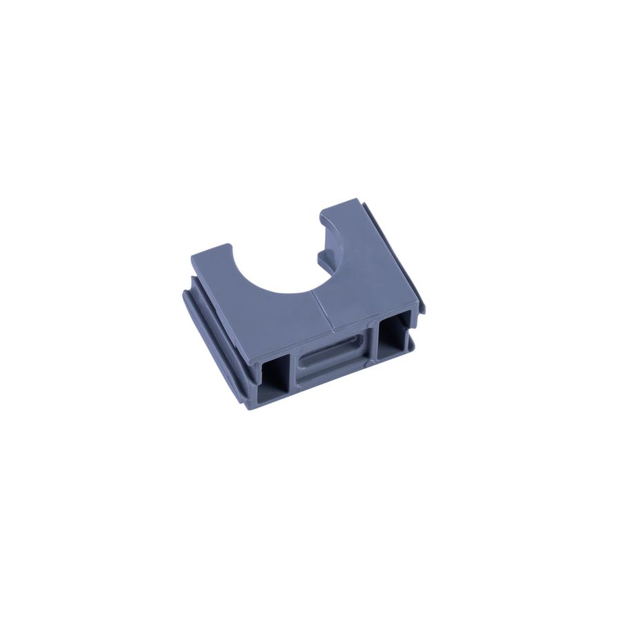 Klemblok PVC Polfix+ 19mm grijs VVE=100