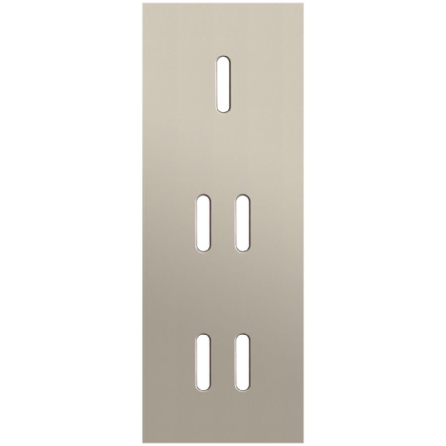 Afdekplaat 3-voud vertic. 71mm centerafst 166-56953