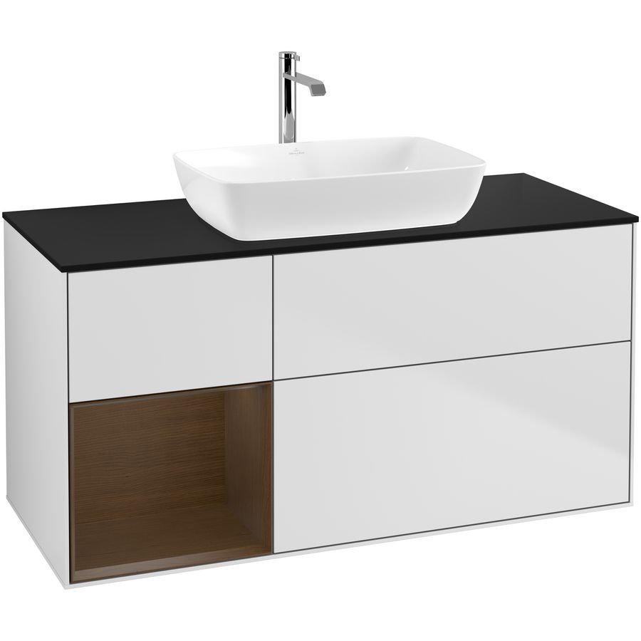 Wastafelonderkast Finion 1200x603x501mm White Matt Lacquer F822GNMT