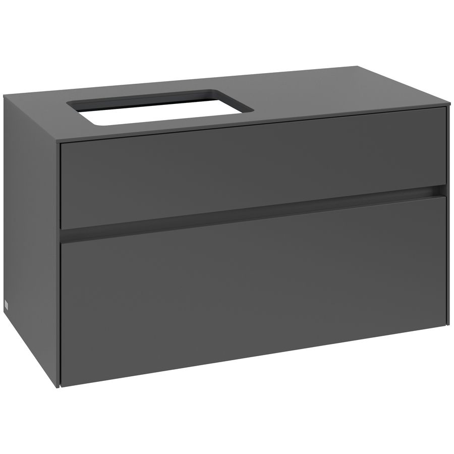 Wastafelonderkast Collaro 1000x548x500mm Graphite C11000VR