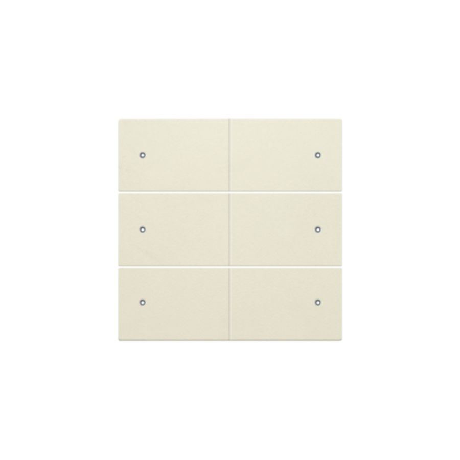 Afwerkingsset 6-voudige pot.vrij knop 24V Led cream