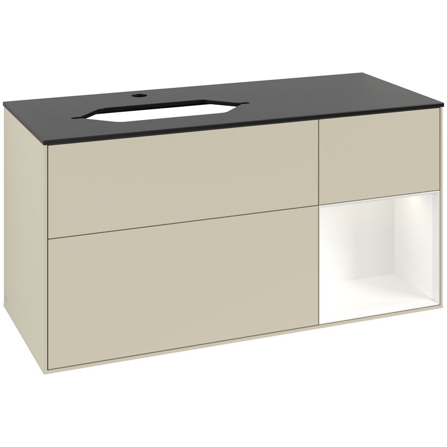 Wastafelonderkast Finion 1200x603x501mm S.Grey Matt Lacquer G282MTHJ