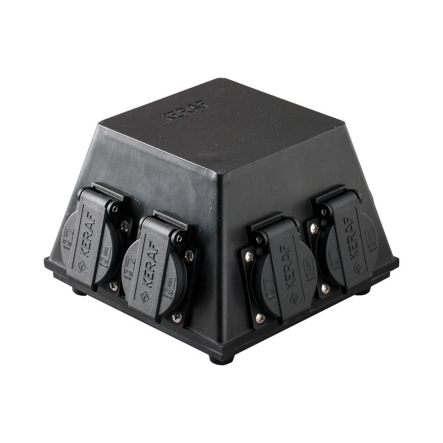 Type 18 volrubber verdeler 6x randaarde VVE=2