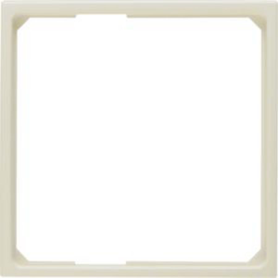 Adapterring centraaldoos 50X50mm berker S.1/B.3/B.7 wit glans