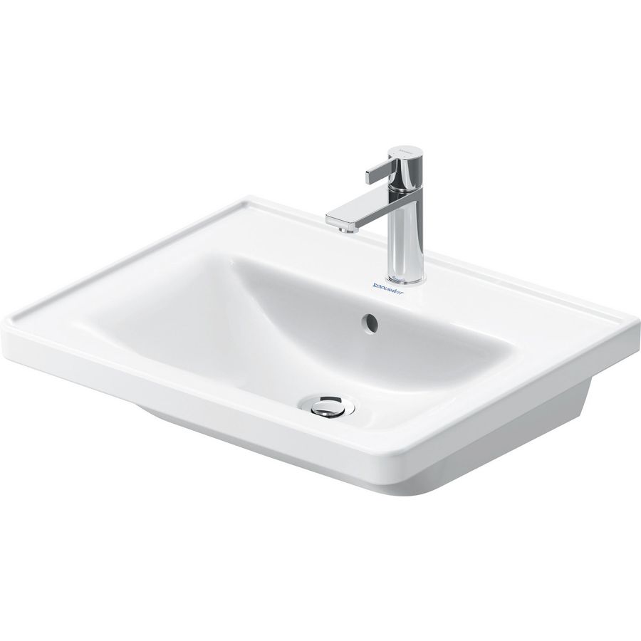 D-NEO #236760 wastafel 600mm wit met kraangat