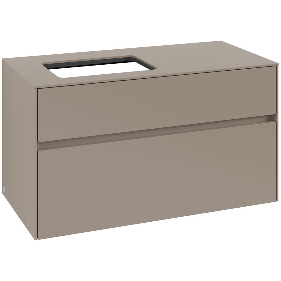 Wastafelonderkast Collaro 1000x548x500mm Taupe C11000VM