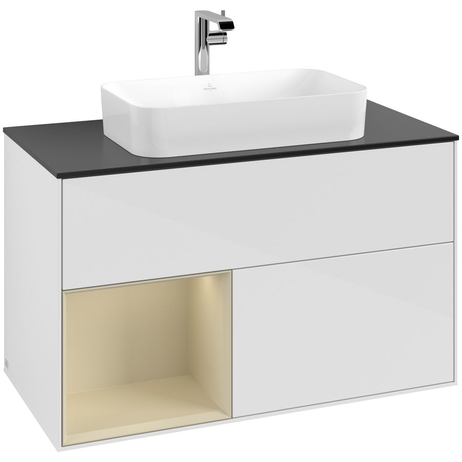 Wastafelonderkast Finion 1000x603x501mm G.White.L G242HJGF