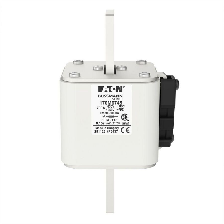 Zekering hoge snelheid 700A AC 1250V 100kA size 3 76x92x1