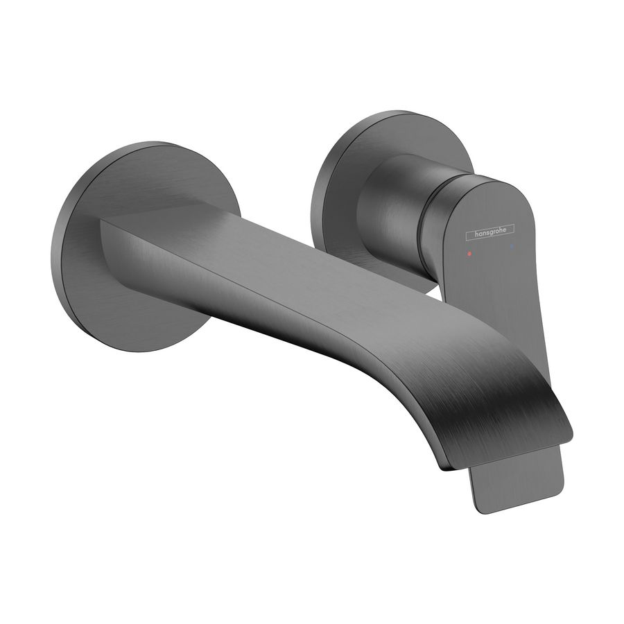 Wastafelmengkraan Vivenis inbouw wen voorsprong 192mm Brushed Black Chrome