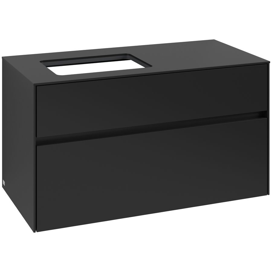 Wastafelonderkast Collaro 1000x548x500mm Volcano Black C11000VL