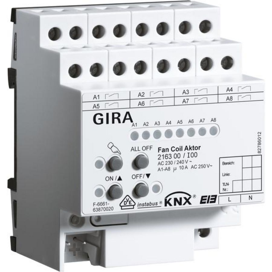 Fan coil actor KNX DIN-rail