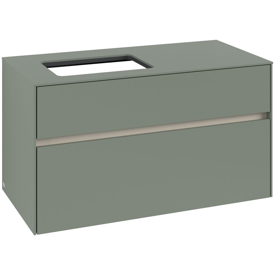Wastafelonderkast Collaro 1000x548x500mm Soft Green C11000AF