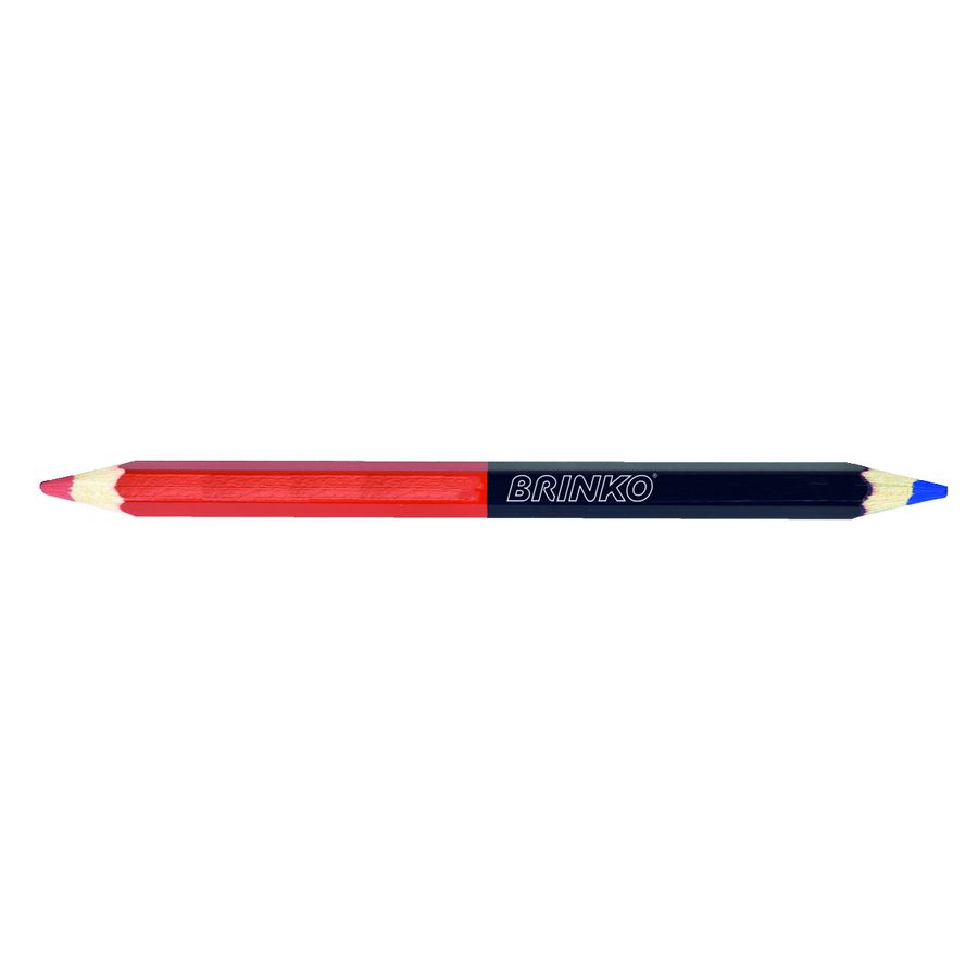Duo-marker / 2-kleuren potlood sanitair rood/blauw