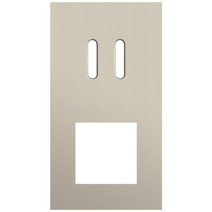Afdekplaat 2-voud vertic. 71mm centerafst 166-56856