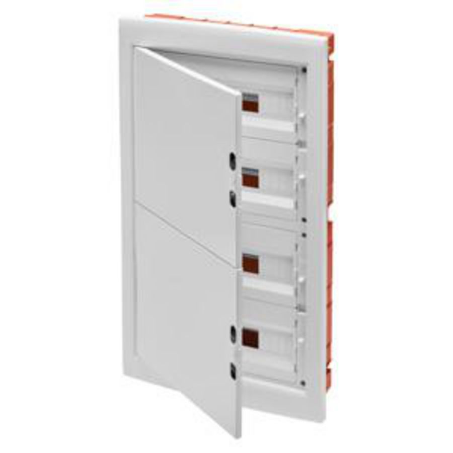 INBOUWVERDEELKAST - MET BLANCO DEUR - 72 MODULE (18X4) IP40