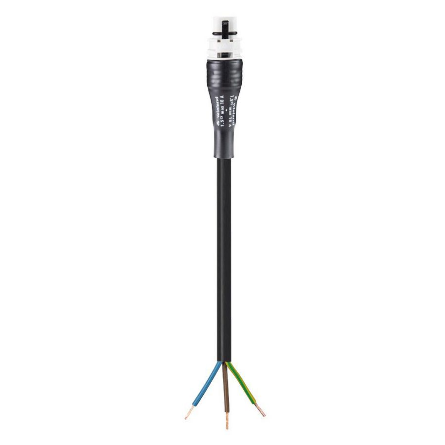 Aansluitsnoer RST20I3 male 2,5mm² 200cm rubber 60°C VVE=20