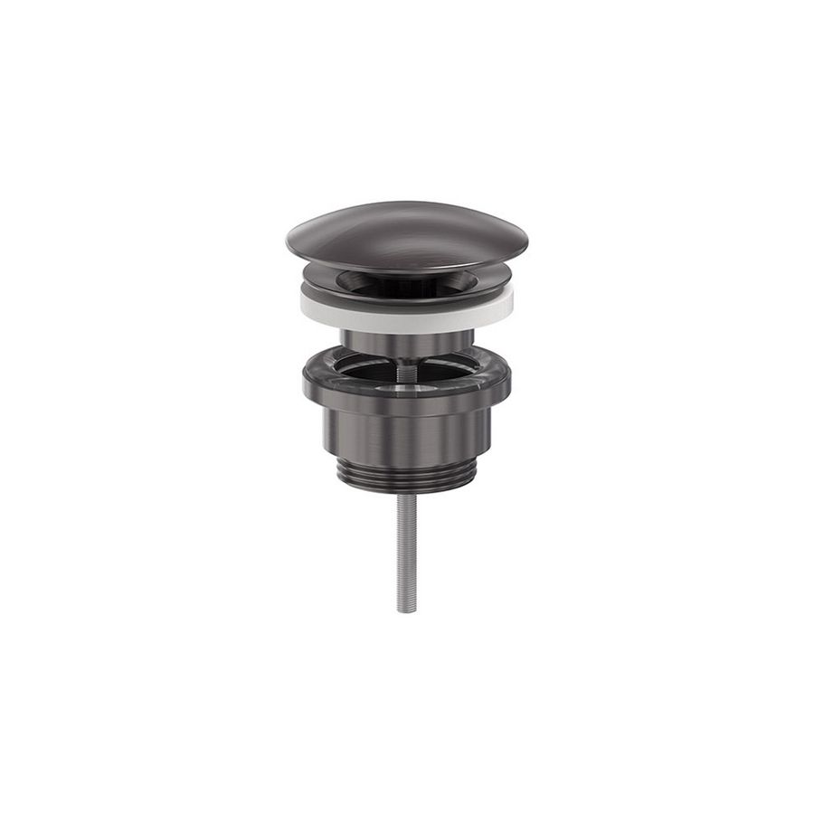 Design  afvoerplug 1.1/4" vast (niet afsluitbaar) geborsteld  carbon black PVD MAY