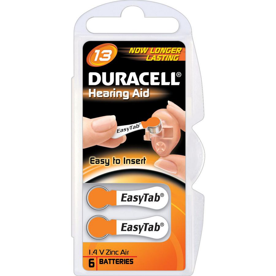 Blister a 6st. batterij DA13 Duracel VVE=10