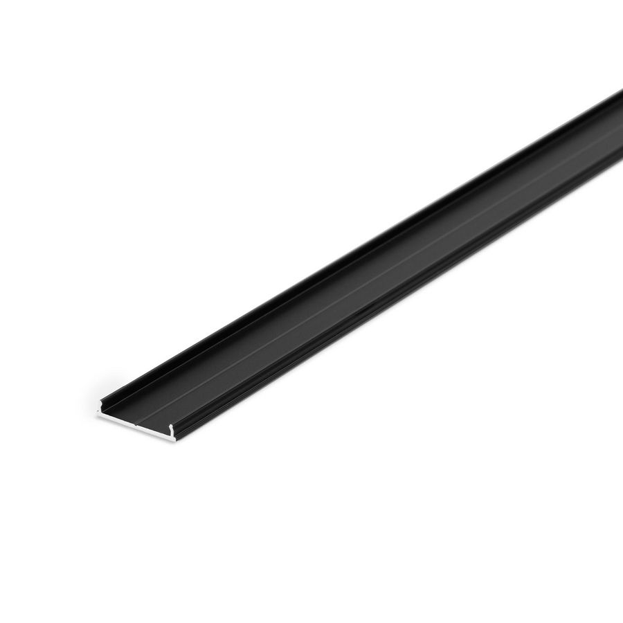 Zak a 2m. Profiel voor ledstrips Fix 16 dek/montagepl. Zwart