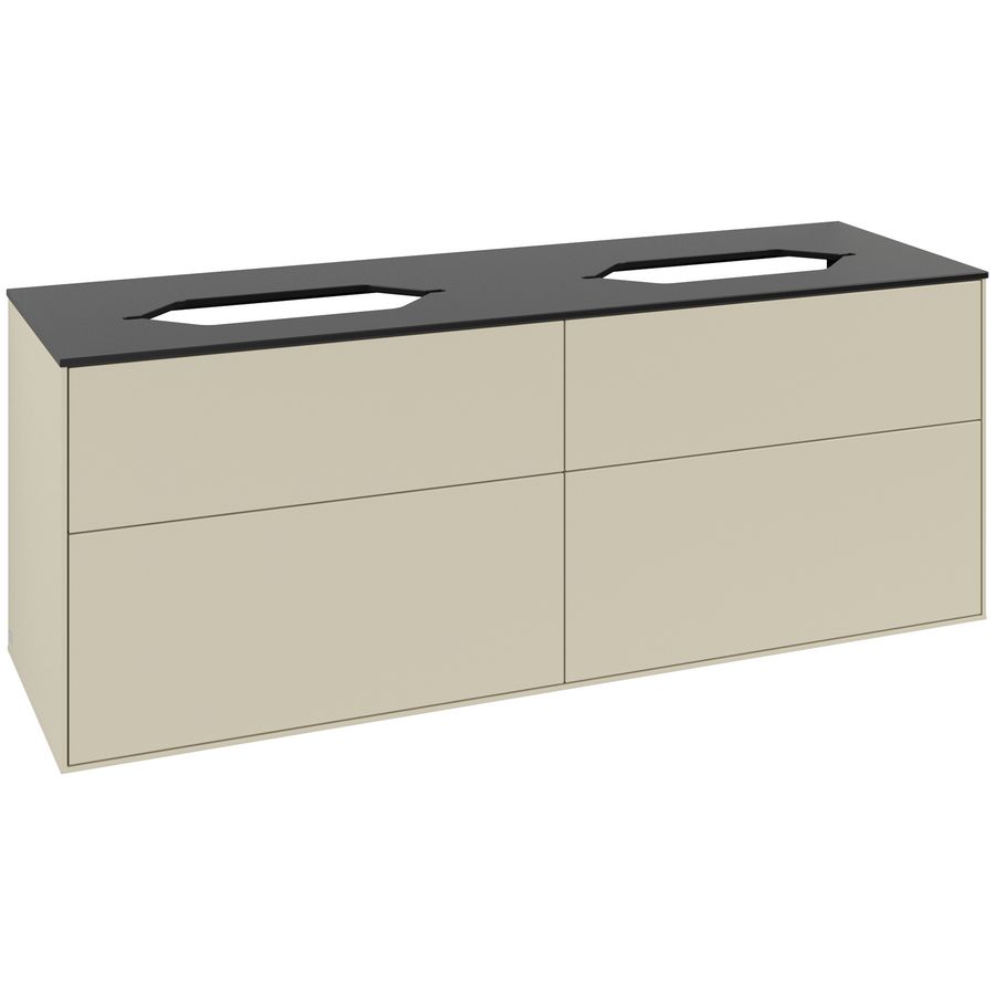 Wastafelonderkast Finion 1600x603x501mm S.Grey Matt Lacquer F72200HJ