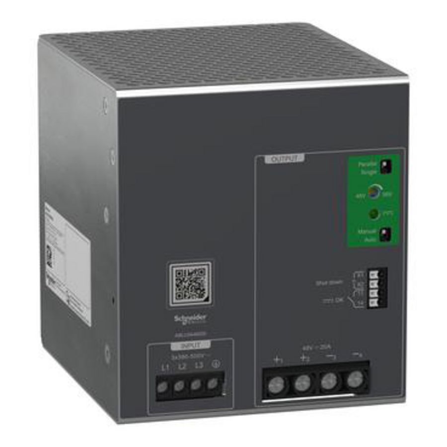 Regulated Power Supply 100-240V AC 48V 20A 3 phases Univ.