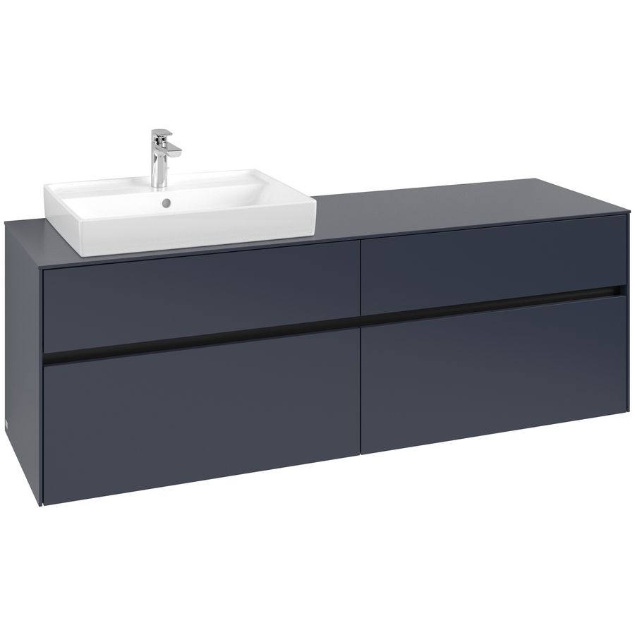 Wastafelonderkast Collaro 1600x548x500mm Marine Blue C022B0VQ