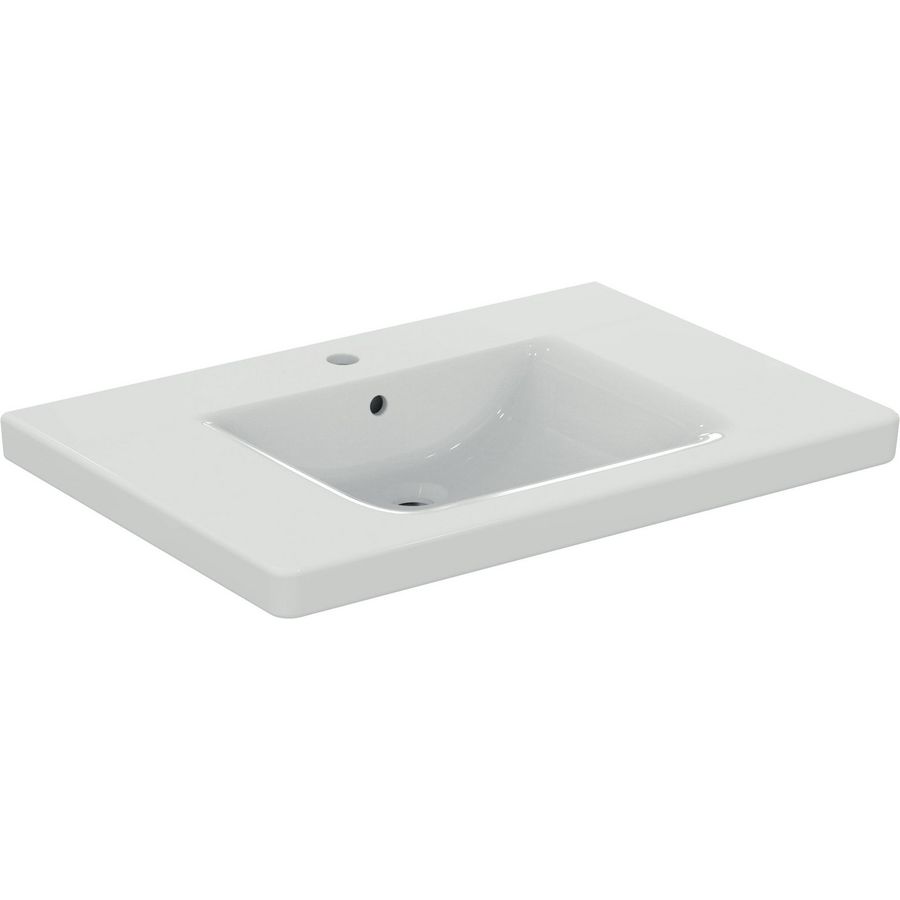 Conn freedom miva wastafel 80x55 met kraangat met overloop Ideal Plus