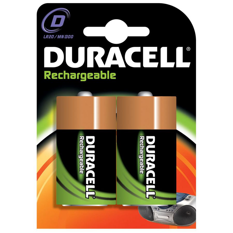 Blister a 2st. batterij HR20 Value Duracel VVE=10