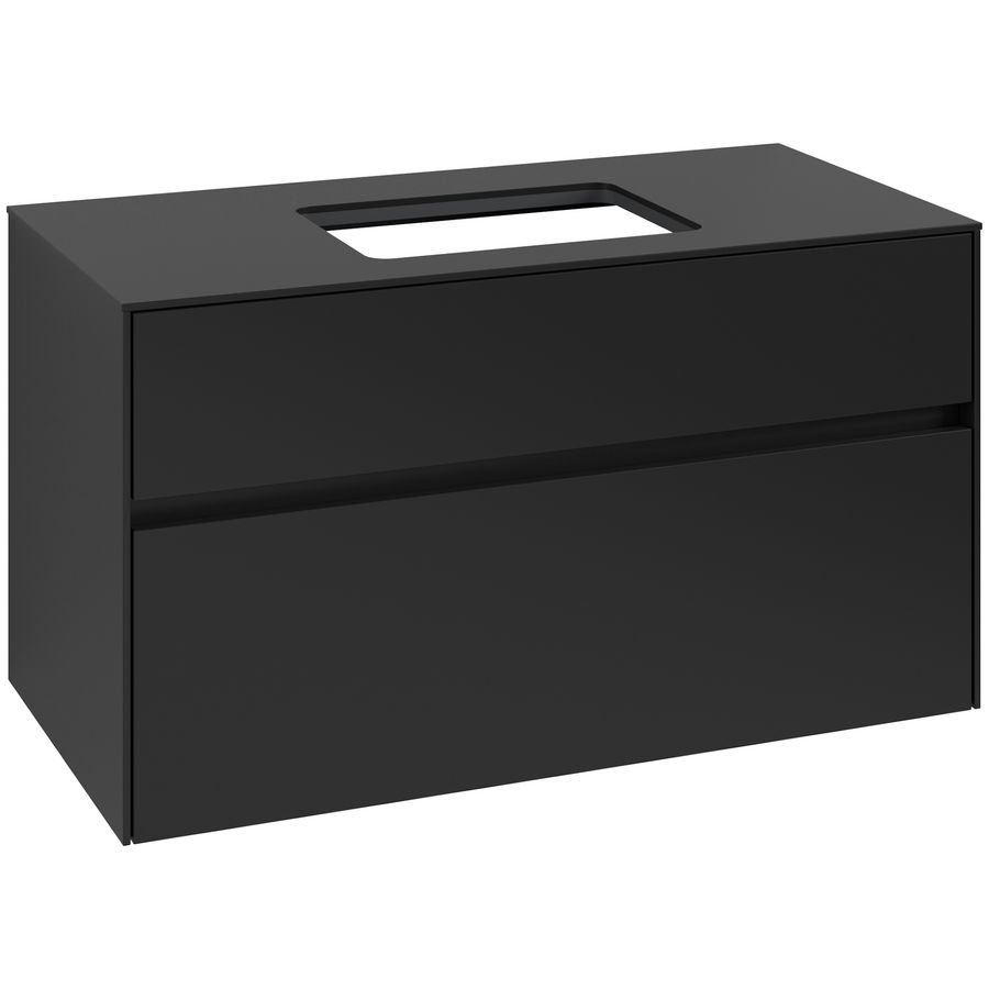 Wastafelonderkast Collaro 1000x548x500mm Volcano Black C109B0VL