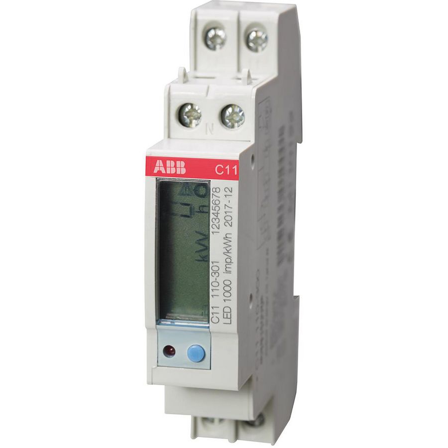 Elektriciteitsmeter C serie 1x230Vac 40A 1xS0 CL.1