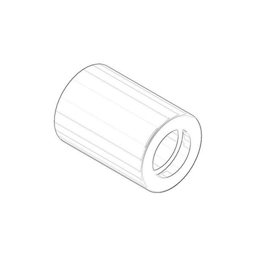 Rozet v. wastafelwandmengkraan 45x56mm, M36x1,5 chr