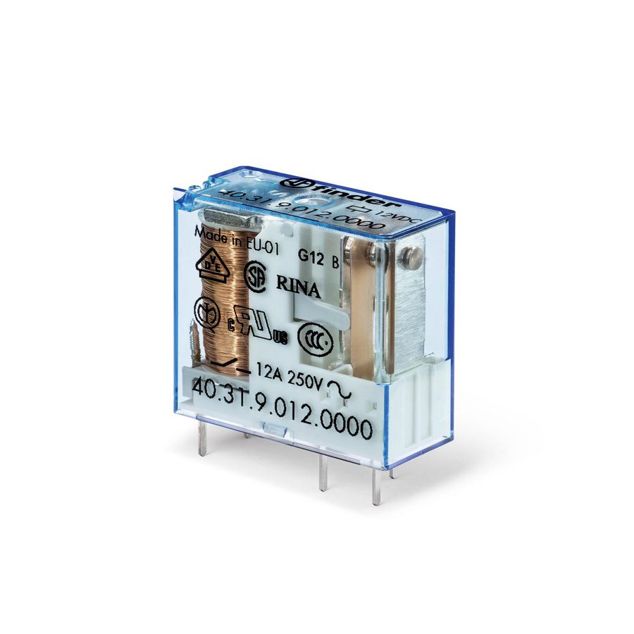 FIN RELAIS 1M 10A 12VDC VVE=50
