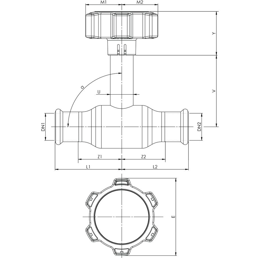 Kogelafsluiter Apollo FullFlow RVS verlengde spindel 15mm 2x press vertragingsknop