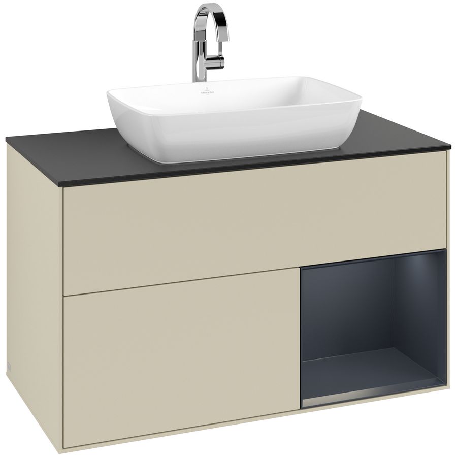 Wastafelonderkast Finion 1000x603x501mm S.Grey Matt Lacquer F782HGHJ