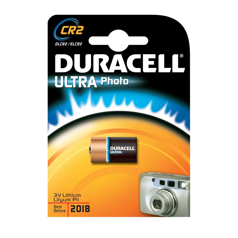 Blister a 2st. batterij CR2 Duracel VVE=10