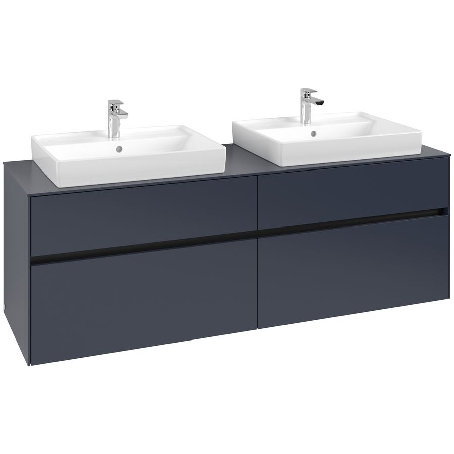 Wastafelonderkast Collaro 1600x548x500mm Marine Blue C024B0VQ