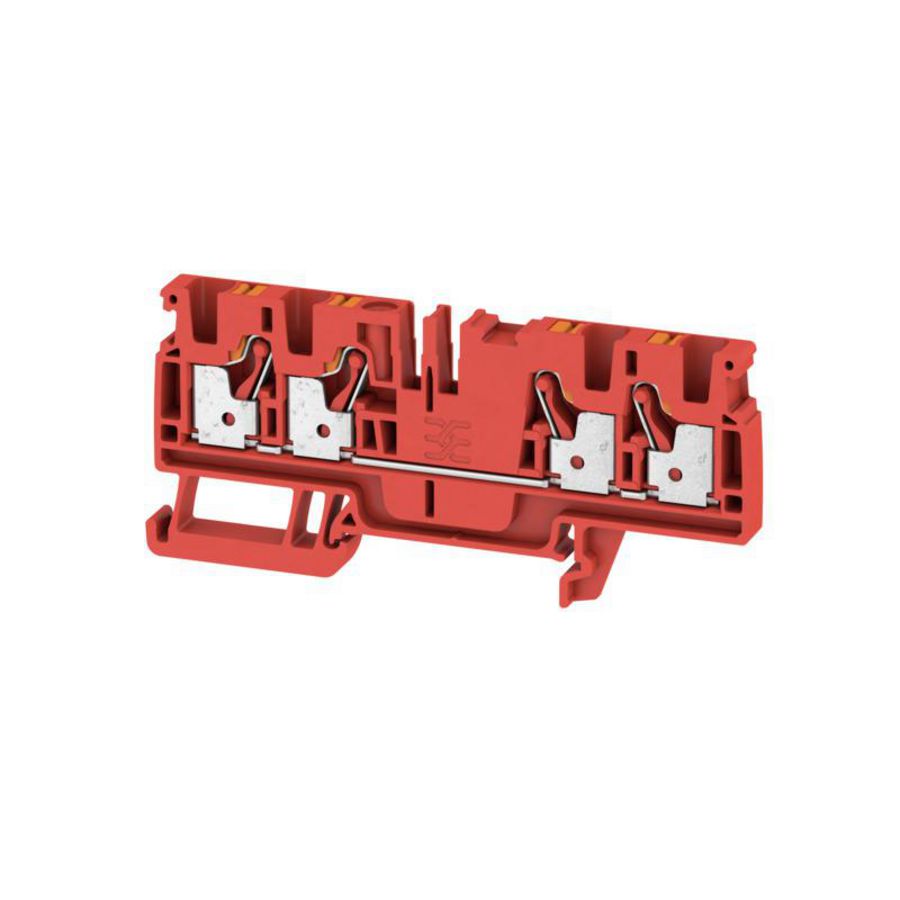 Doorvoerklem PUSH IN rood 4mm² 32A 800 Vr 2051530000 VVE=50