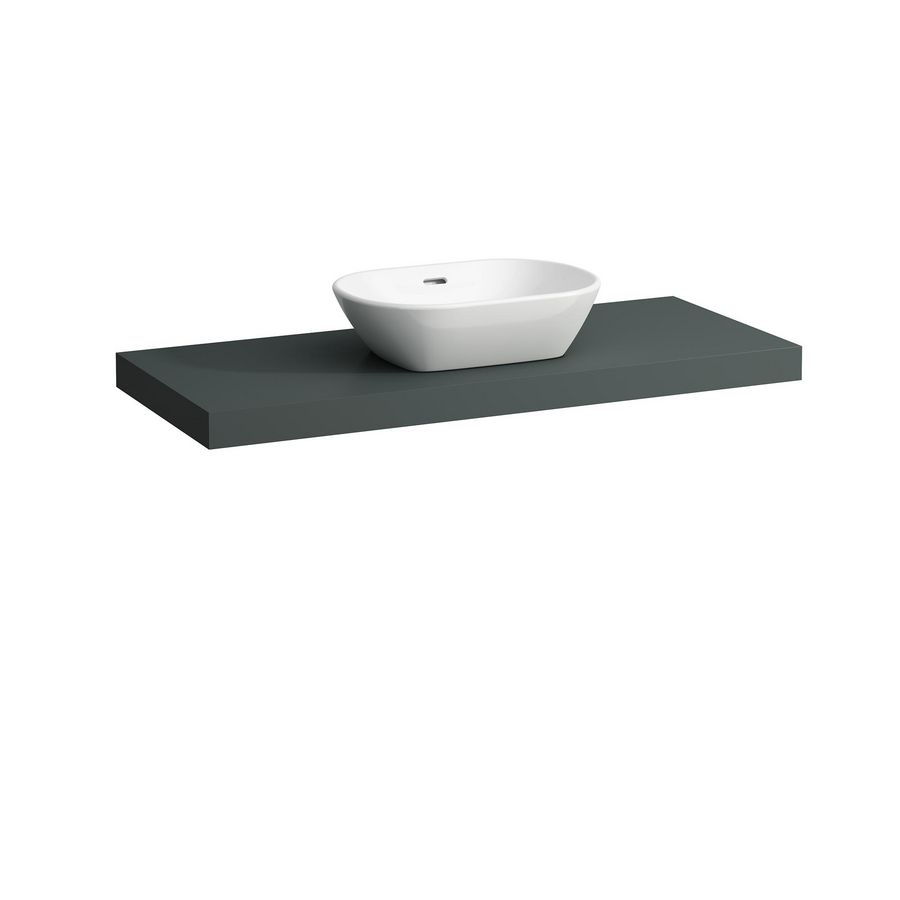 Wastafelblad LANI 120cm met uitsparing midden traffic grey