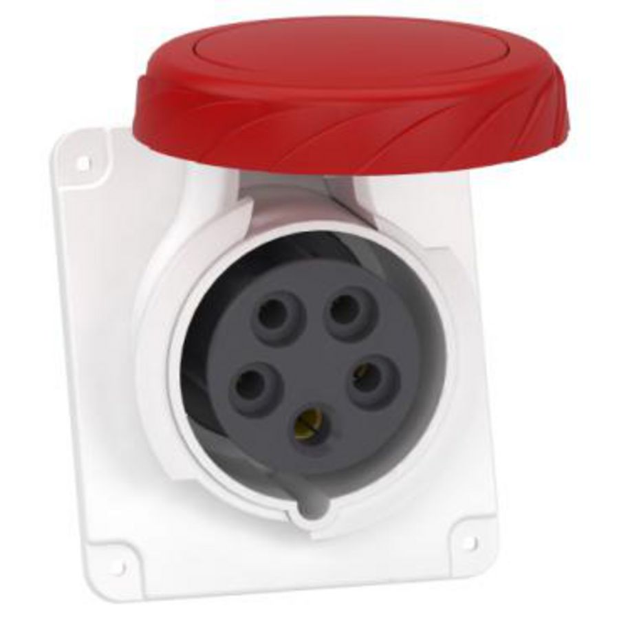 Inbouwcontactdoos Gehoekt 3P+N+A 16A 380-415V AC 6 PratiKa