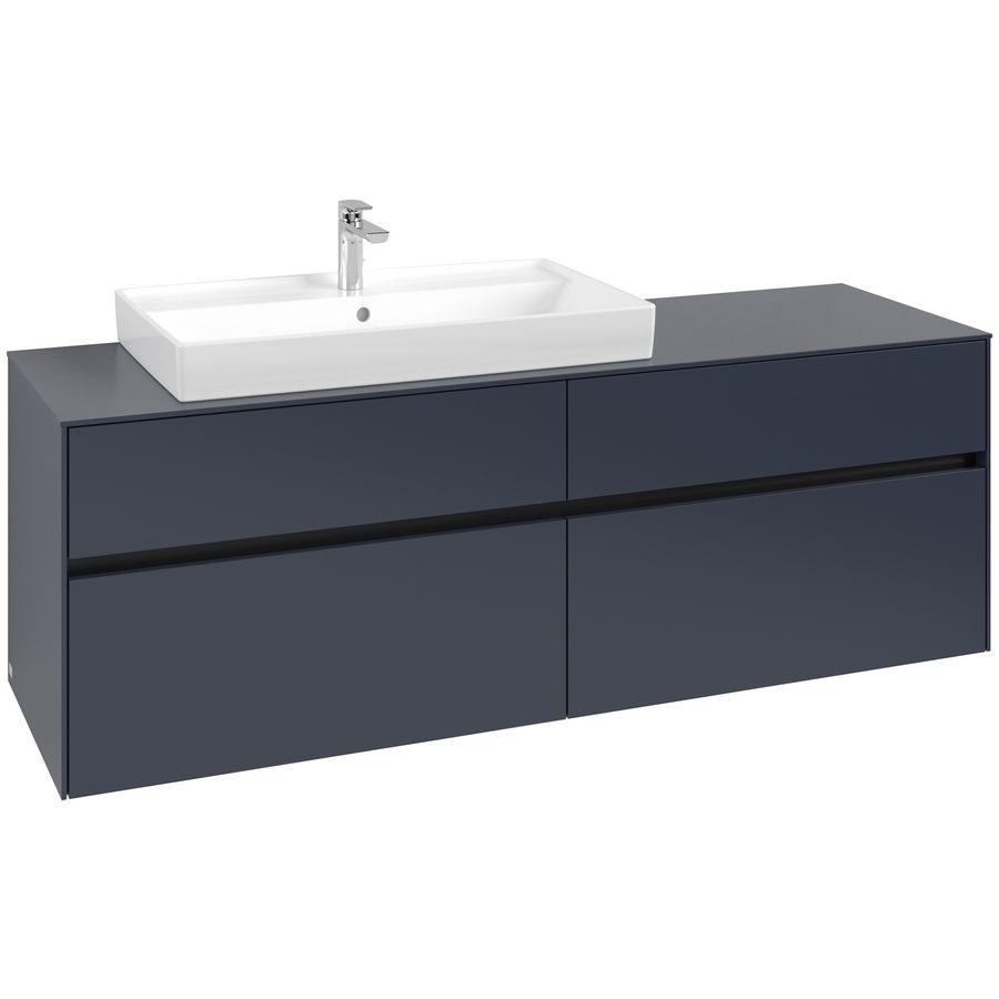Wastafelonderkast Collaro 1600x548x500mm Marine Blue C026B0VQ