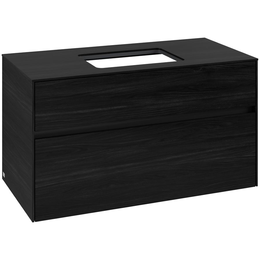 Wastafelonderkast Collaro 1000x548x500mm Black Oak C109B0AB