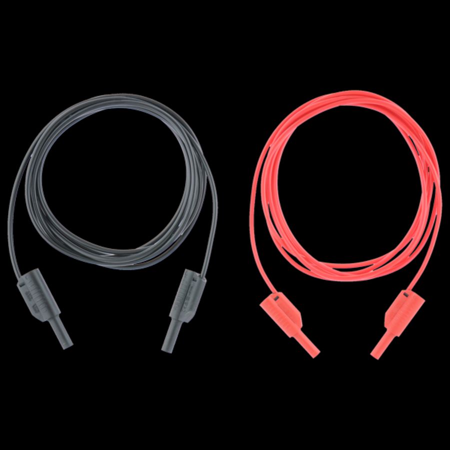 Meetkabel 10m rood/zwart banaanplug tbv MI3321 set 2 stuks