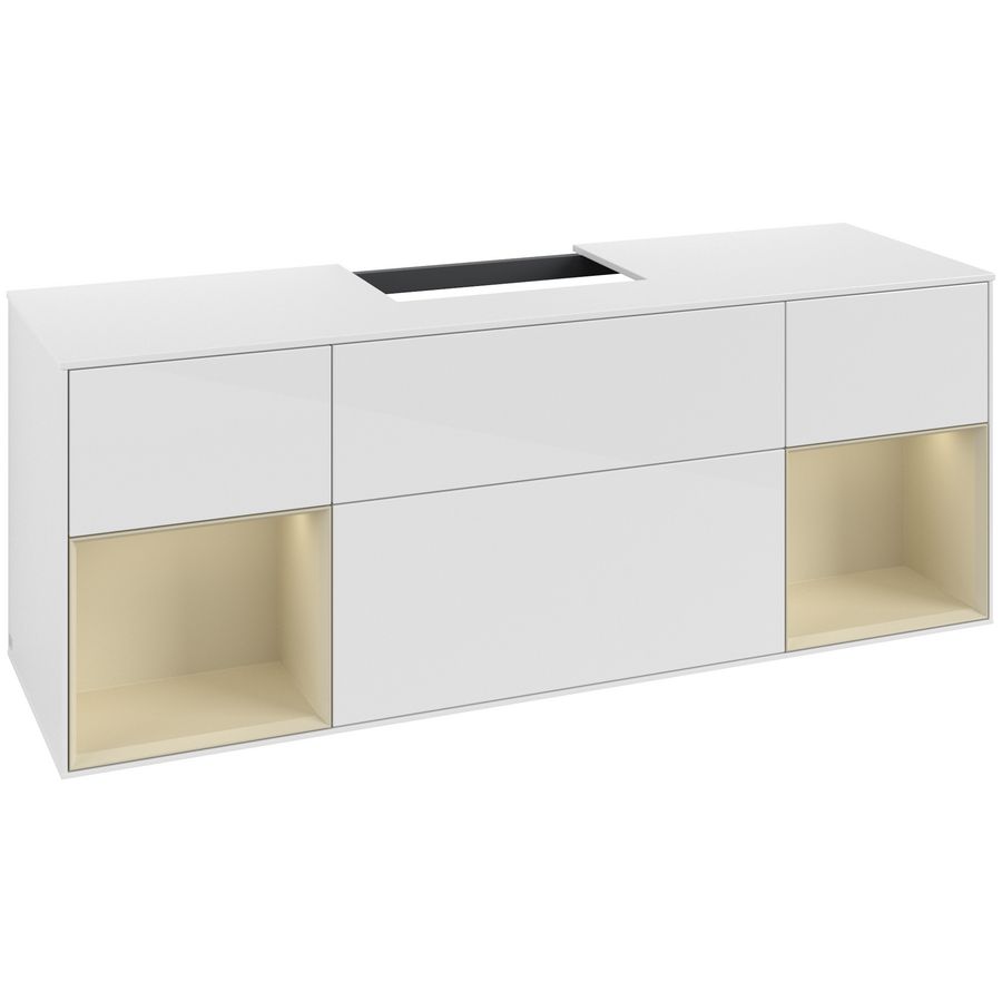 Wastafelonderkast Finion 1600x603x501mm G.White.L F211HJGF