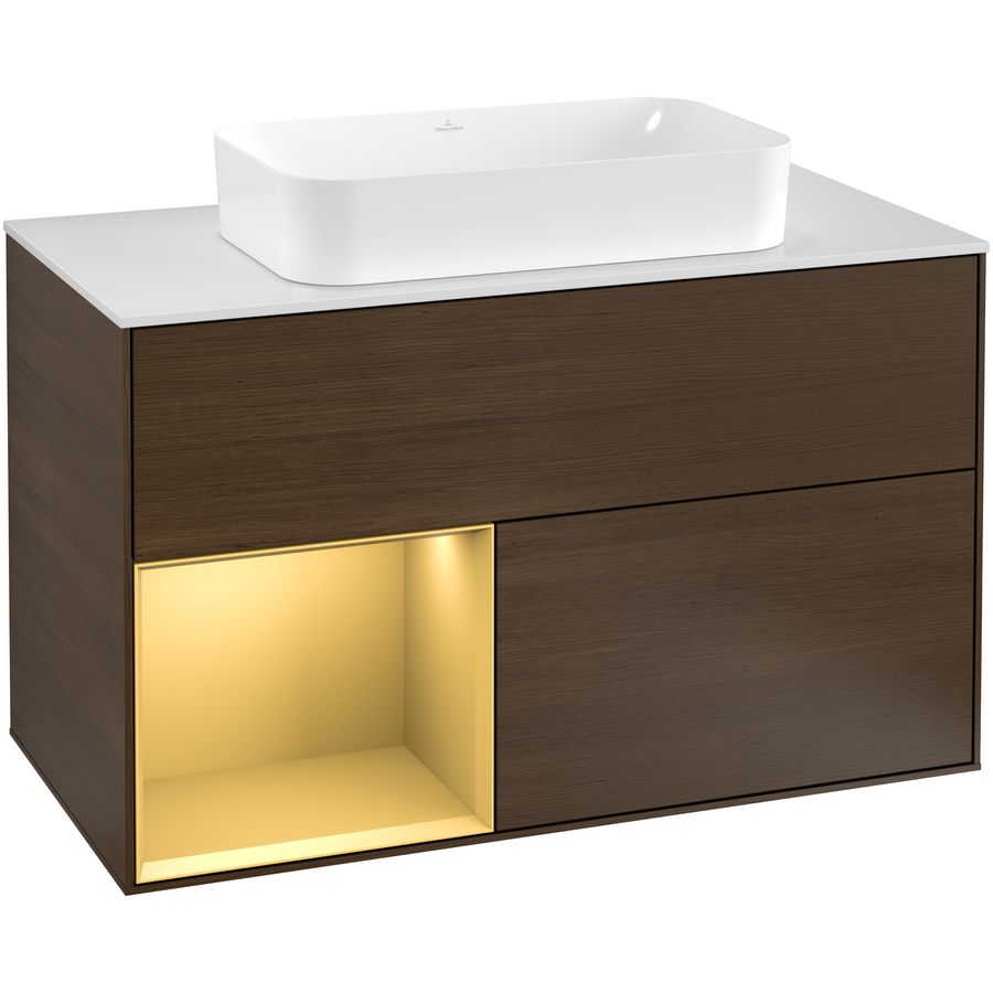 Wastafelonderkast Finion 1000x603x501mm W.Veneer G241HFGN