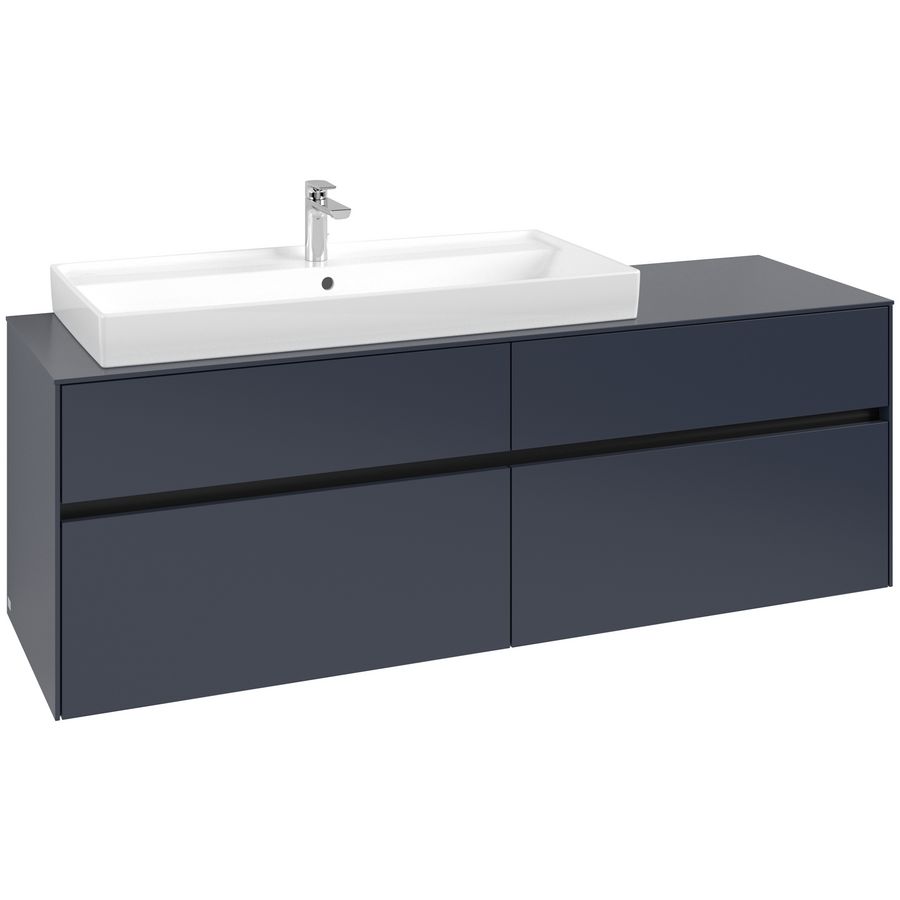 Wastafelonderkast Collaro 1600x548x500mm Marine Blue C029B0VQ