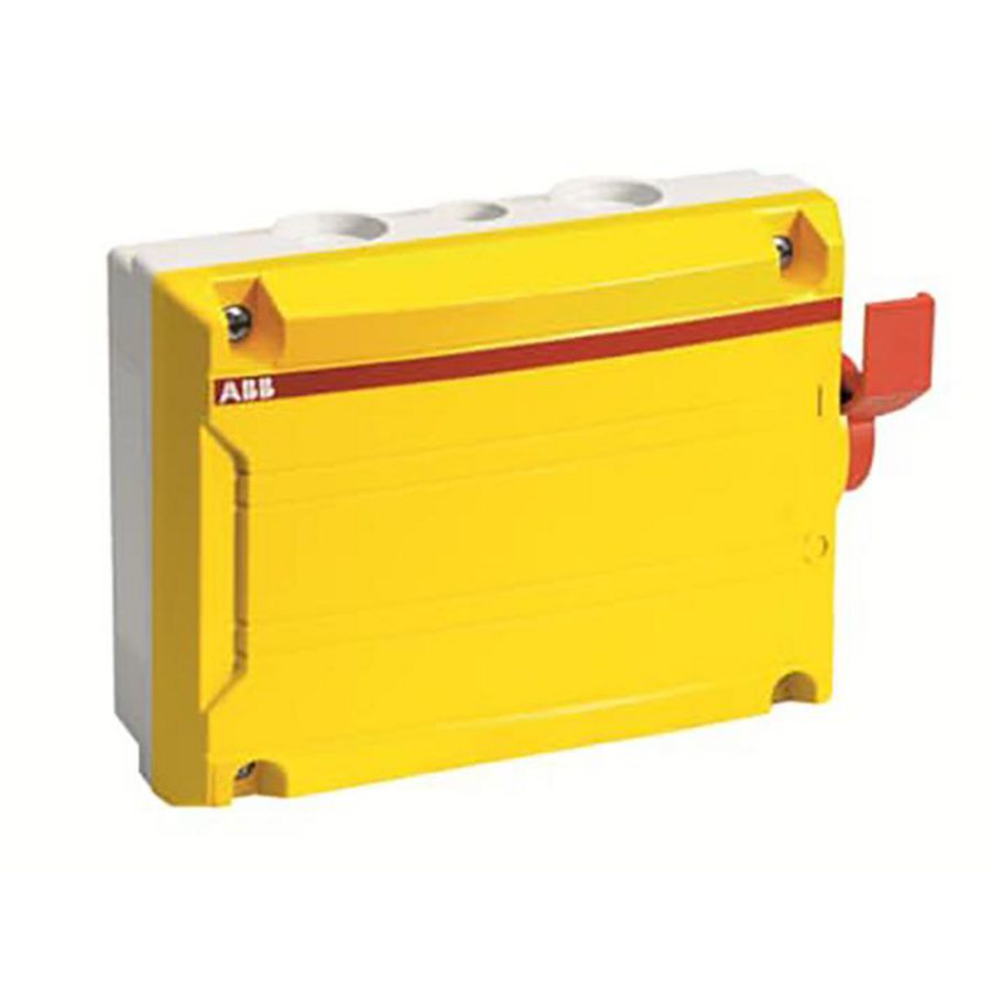 Werkschakelaar 6P 16A (AC-23A 500V) 1M behuizing kabelinvoer