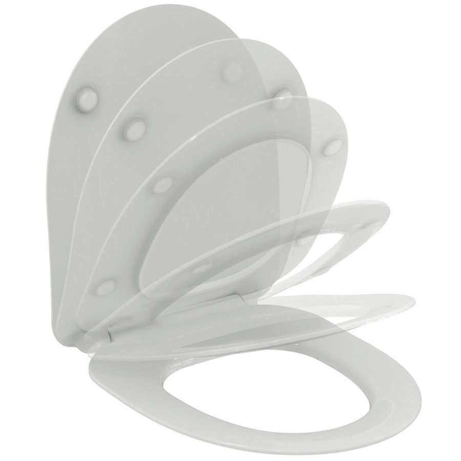 Closetzitting I.LIFE-A sandwich softclose afneembaar wit